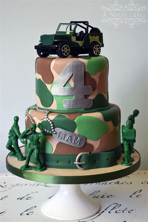 We redesigned their boxes and packing tape to reflect the pure and simple product. Army theme birthday cake by K Noelle Cakes | Birthday ...