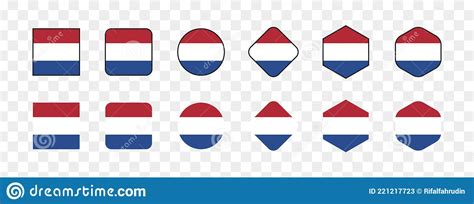 set of vector netherlands flag netherlands flag illustration netherlands flag picture