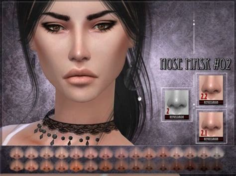 Image By Laticia Carnegie On The Sims 4 Custom Content Nose Mask