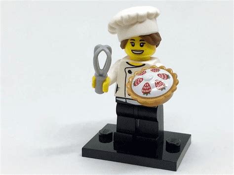 Lego Collectible Series 17 Gourmet Chef Minifigure Complete Set
