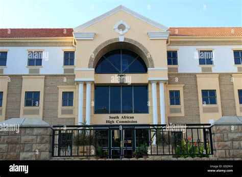 South African High Commission Building Gaborone Botswana Stock Photo
