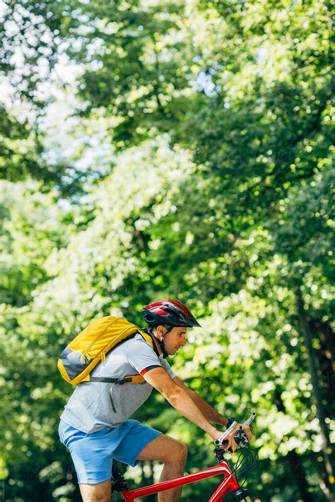 Man Riding A Mountain Bike By Stocksy Contributor Lumina Stocksy