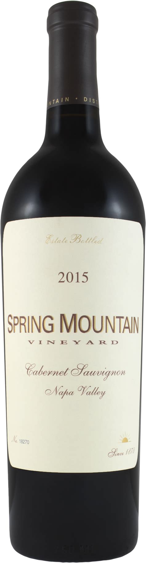 2015 Spring Mountain Vineyard Cabernet Sauvignon Wine Library