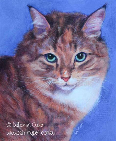 Bella Cat Portrait Paintmypet By Deborah Cullen