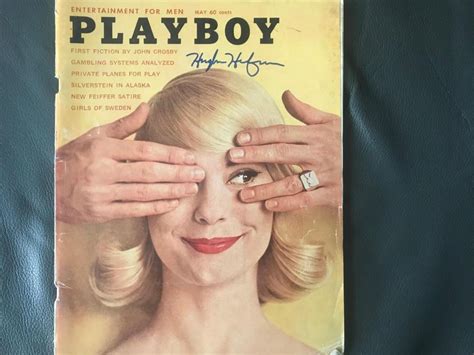 Sold Price Hugh Hefner Signed May 1961 Playboy Magazine Certified