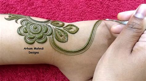 Sambal nusantara april 10, 2021. Stylish and Beautiful Mehndi Design ||Simple and Easy Mehndi Design for Hand || Arham Mehndi ...