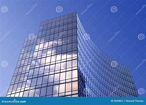 Modern Glass Office Building Stock Image Image Of Modern Commercial