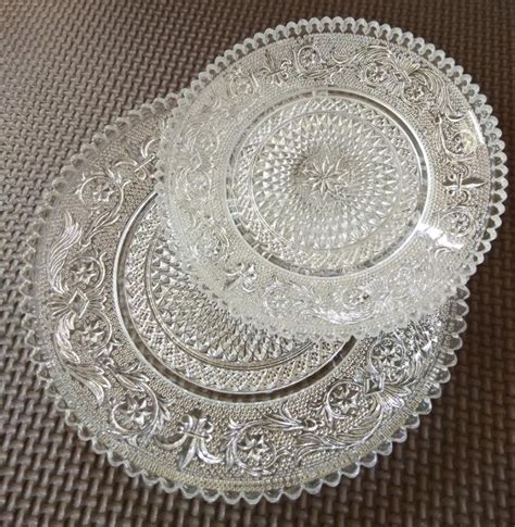 Vintage Glass Plates Glass Plates Vintage Glass