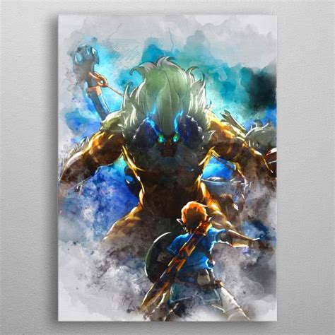 Link Legend Of Zelda Metal Poster Gab Fernando Displate Print