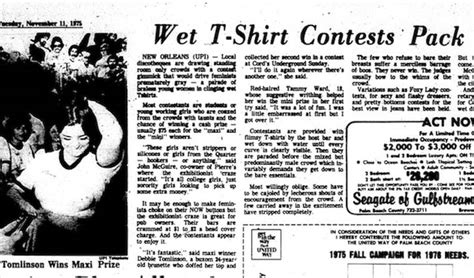 The Short Sexist History Of The Wet T Shirt Contest A Symbol Of Spring Break Debauchery