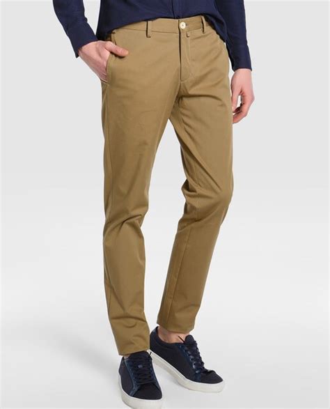 Pantalón De Vestir De Hombre Roberto Verino Regular Kaki · Roberto