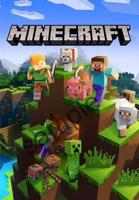 Minecraft Poster Art Minecraft Affiches Minecraft Personnages Minecraft