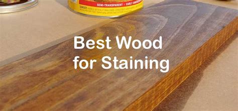 Best Wood For Staining
