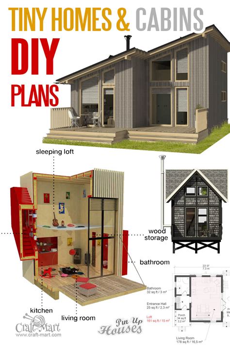 9 Plans Of Tiny Houses With Lofts For Fun Weekend Projects Craft Mart