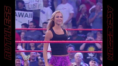 Stacy Keibler Vs Trish Stratus Bra And Panties Paddle On A Pole Match