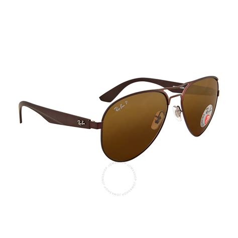 Ray Ban Aviator Polarized Brown Classic Sunglasses Rb3523 59 012 83