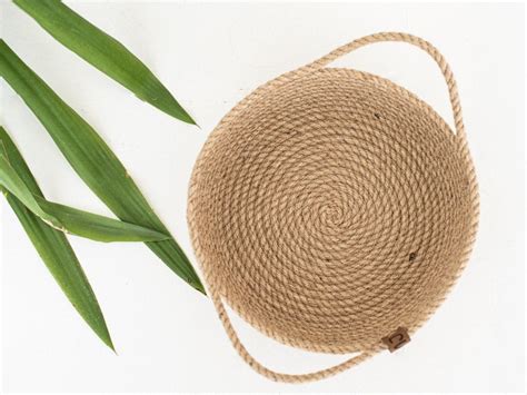 Jute Rope Basket Fruit Rope Bowl Bread Storage Basket Etsy