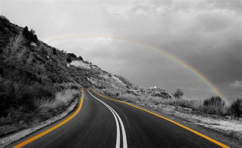 Beautiful Rainbow Black And White Photography Beautiful Photography