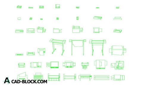 Printer Cad Block Dwg Free Download Cad Blocks In Autocad 2d