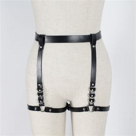 Leather Garter Sets Bdsm Lingerie Belts Leg Suspender Strap Body