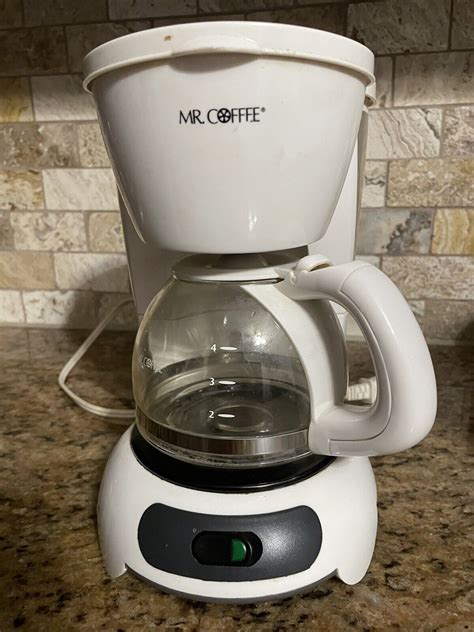 Drip Coffee Maker Brewer Mr Coffee 4 5 Cup Model Tf4 White Ebay