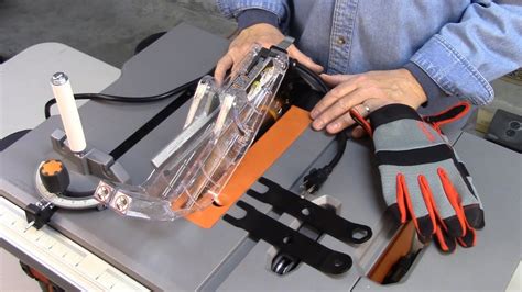 How To Install Blade Guard On Ridgid Table Saw