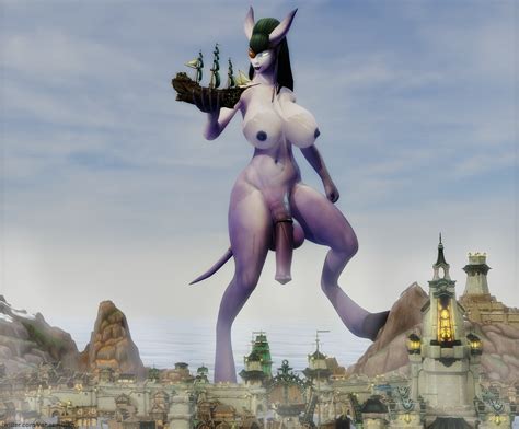 Rule 34 1futa 3d Big Breasts Blender Draenei Eyepatch Futanari