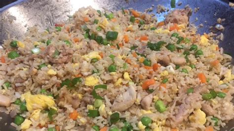 Chicken And Shrimp Fried Rice Youtube