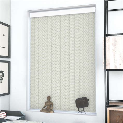 Mia White Vertical Blind Made To Measure Window Blinds Direct