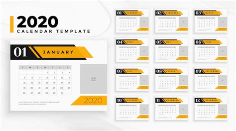 Download 10 Template Kalender 2020 Psd Cdr Dan Eps — Dypim