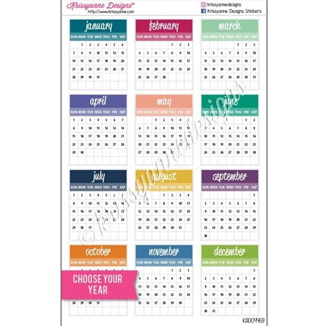 Small Monthly Calendars Choose Your Year Small Calendar Months In