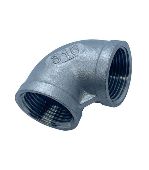 Bsp Femalefemale 90 Degree Elbow Pipe Fitting T316 A4 Marine Grade