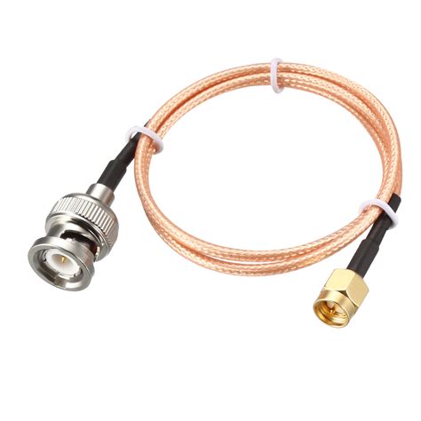 Rg316 Coaxial Cable With Bnc Male To Sma Male Connectors 50 Ohm 15 Ft