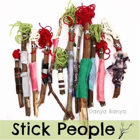 Stick People Community Crafts Nature Crafts Crafts For Kids