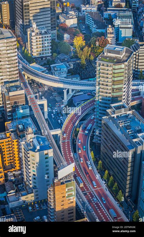 Japan Tokyo City Shinjuku District Shuto Expressway Stock Photo Alamy