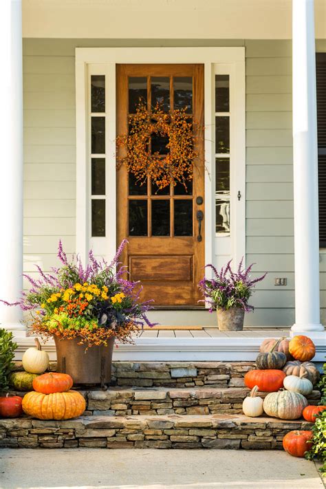 Fall Porch Decor Door