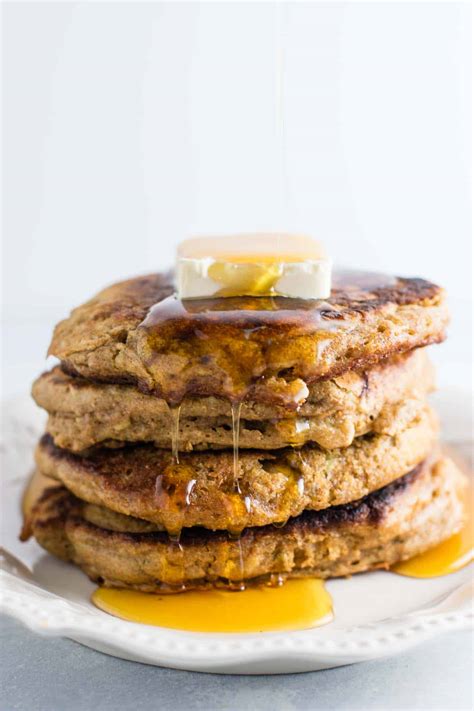 Banana bread pancakes with cream cheese glaze recipe. Banana Bread Pancakes Recipe - Build Your Bite
