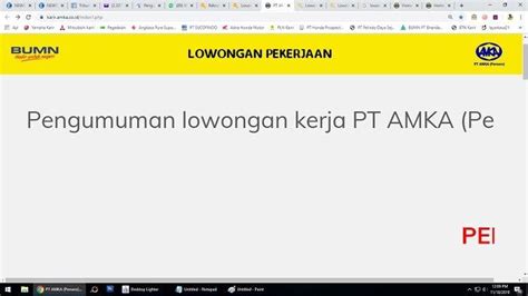 Info terkini lowongan kerja area : Lowongan Kerja BUMN Terbaru - PT Amarta Karya (PT AMKA ...