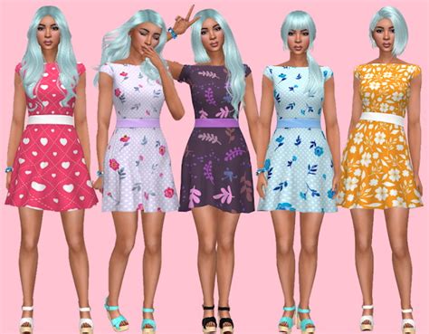 City Living Dress Recolors At Annetts Sims 4 Welt Sims 4 Updates