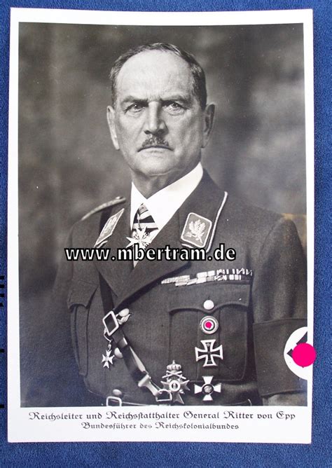 General Ritter von Epp Postkarte des Reichskolonialbundes ...
