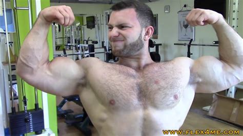 Huge And Peaked Biceps Pumping In The Gym Amazing Size