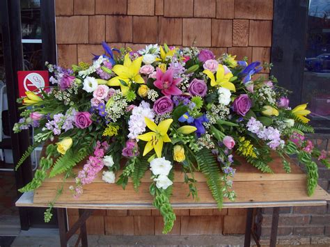 Spring Garden Mix Casket Blanket By Cleveland Florist Funeral Floral