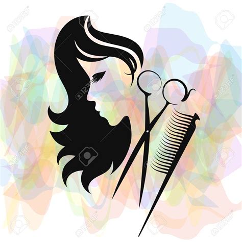 Beauty Salon And Hairdresser Silhouette For Business Illustration Ad