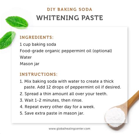 To achieve that bright smile, simply mix 2 tablespoons of peroxide with baking soda. Get a Brighter Smile With DIY Natural Teeth Whitening