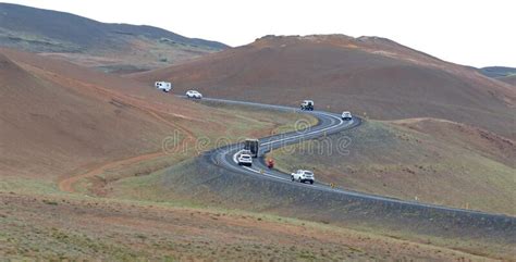 Road Through The Icelandic Landscape Stock Photo Image Of Europe