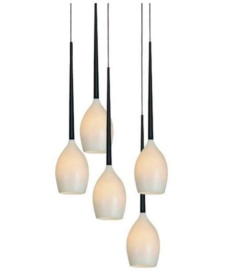 Take a look at our wide selection of ceiling lights to find everything from exposed filament feature bulb to pendant lights for a cool industrial vibe, even our paper lantern shades for a soft glow. Izza Teardrop Glass 5 Light Pendant in 5 Colours