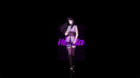 배경 화면 Hinata Hy Ga Naruto Shippuden 나루토 Shippuuden 애니메이션 소녀들 검은 배경 서 있는 간단한 배경 히 우우가 히나타