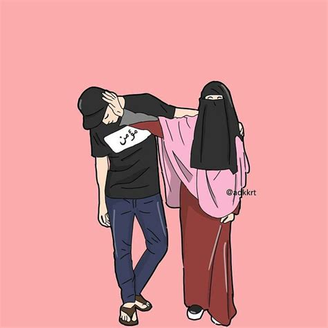 Gambar Muslimah Kartun Gambar Ilustrasi Karakter