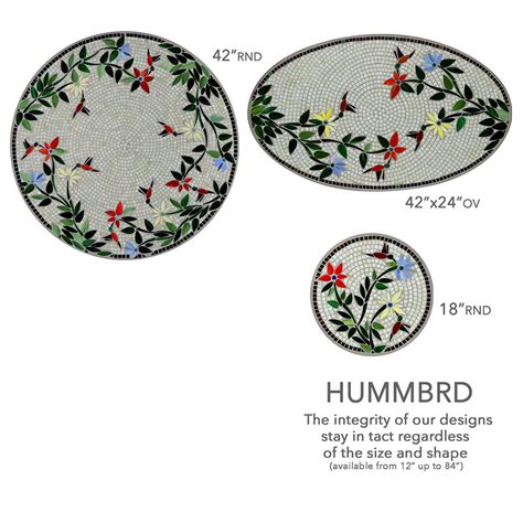 Hummingbird Mosaic Table Tops Neille Olson Mosaics Iron Accents