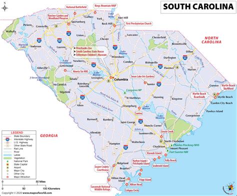 Printable Map Of South Carolina Get Your Hands On Amazing Free